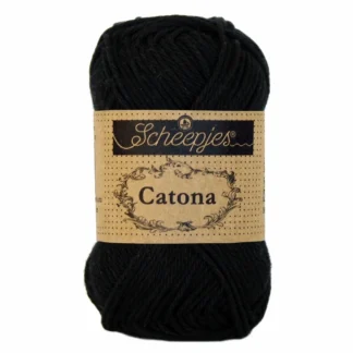 Scheepjes Catona 100g 110 Jet Black