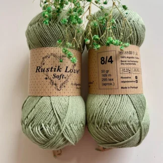 Algodões Selva Rustik Love Soft 50g 058 Green Eyes